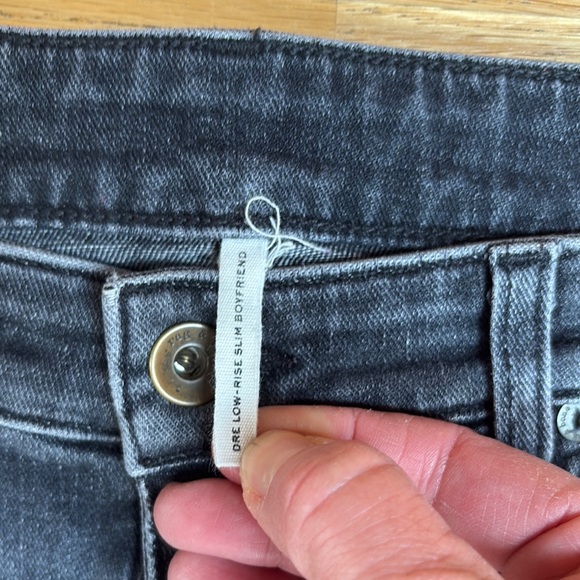 Rag & Bone Dre Low-Rise Slim Boyfriend Jeans in Night Rider 29 - Picture 3 of 14